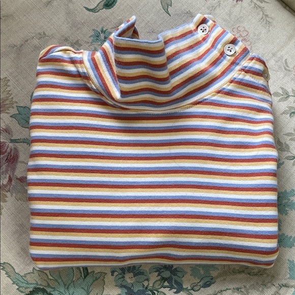 Orvis Tops - Vintage Orvis Stripe Turtleneck Heavy Cotton Top Size S